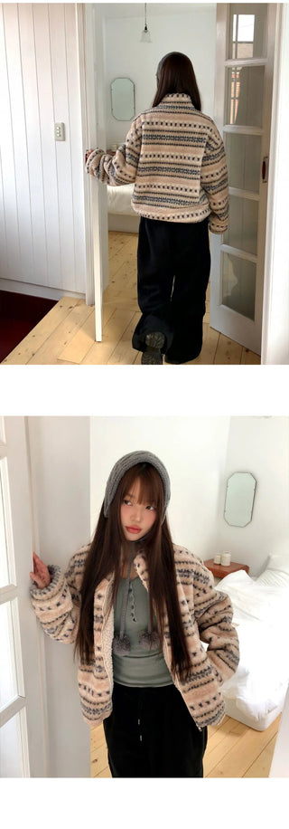 Drin Nordic Poggle Overfit Fleece Zip-up