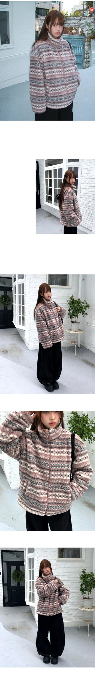 Drin Nordic Poggle Overfit Fleece Zip-up