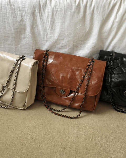 Wayne chain stitch big shoulder bag