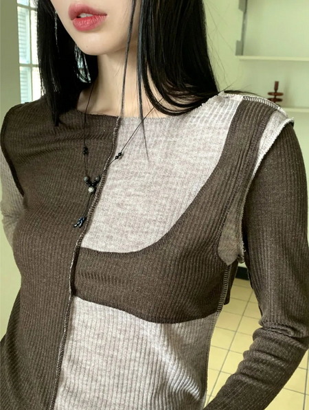 Zika Bohemian Vintage Gemstone Mother-of-Pearl Layered Point Necklace