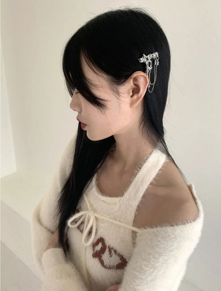 Kiren star star chain kitsch unique hair hairpin