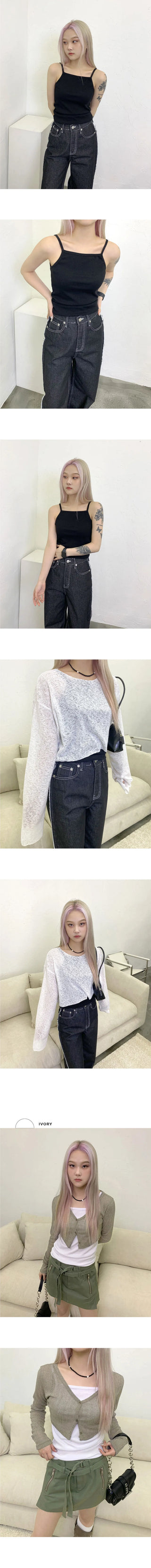 Ribbed Basic Ribbed Halter Sleeveless