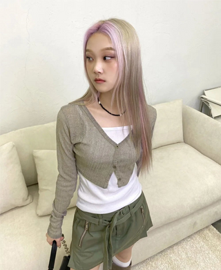 Ribbed Basic Ribbed Halter Sleeveless