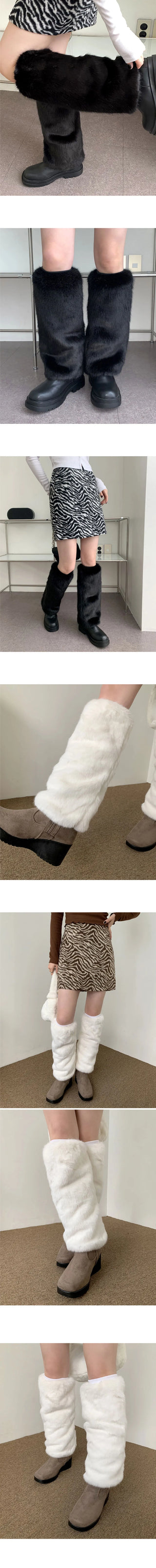 Super Mink Fur Leg Warmer