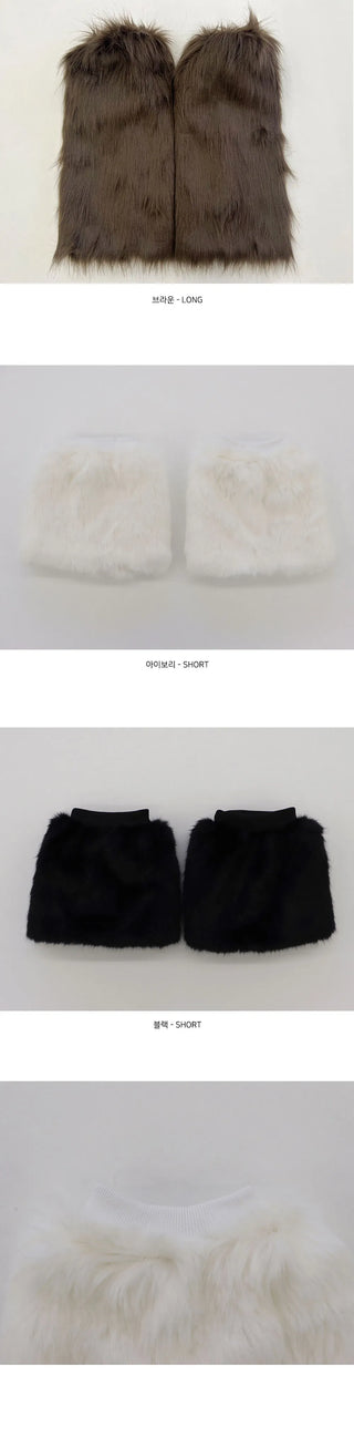 Super Mink Fur Leg Warmer