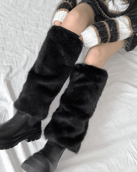 Super Mink Fur Leg Warmer