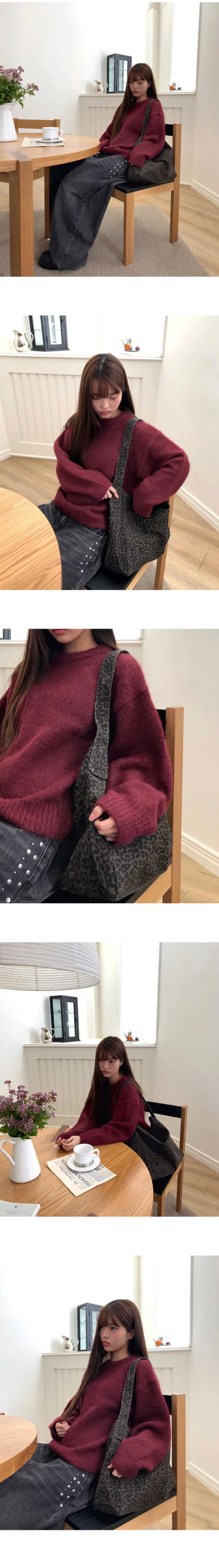 Cyril Hopi Leopard Hobo Shoulder Bag