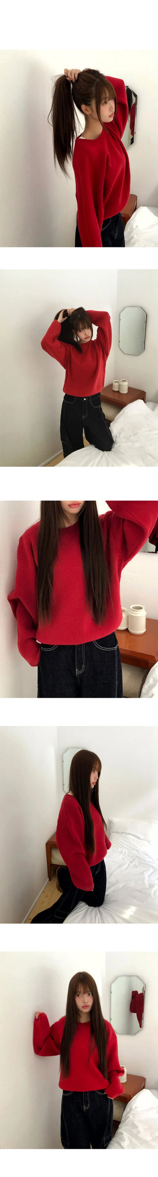 Duty Round Long Sleeve Knitwear