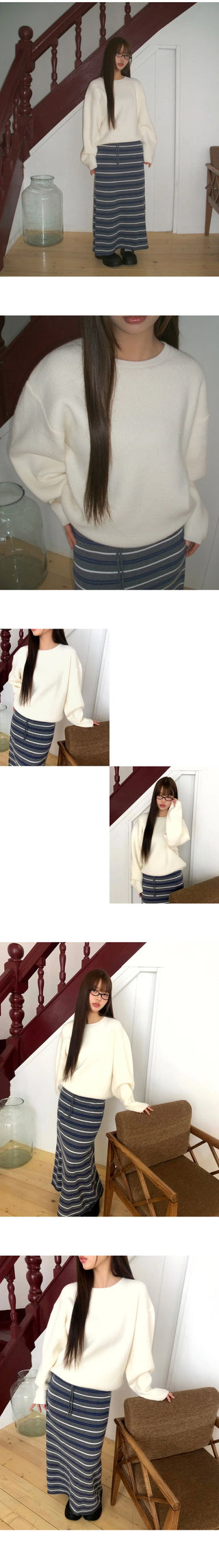 Duty Round Long Sleeve Knitwear