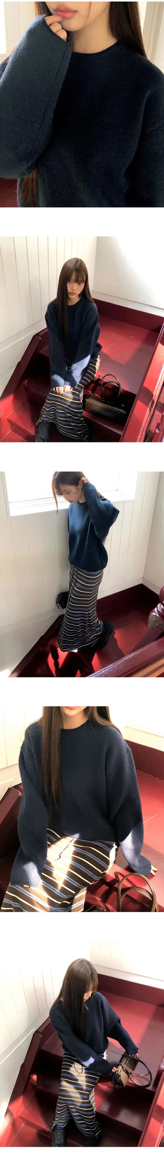 Duty Round Long Sleeve Knitwear