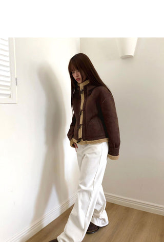 Tenor wide-fit cotton long pants