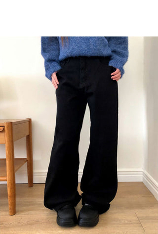 Tenor wide-fit cotton long pants