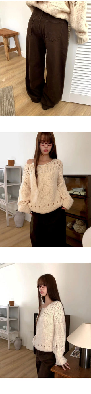 Tenor wide-fit cotton long pants