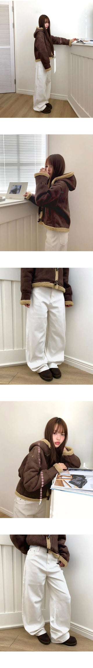 Tenor wide-fit cotton long pants