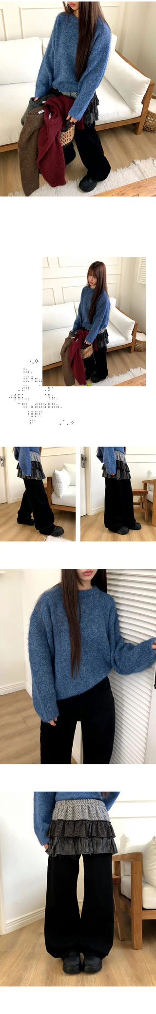 Tenor wide-fit cotton long pants