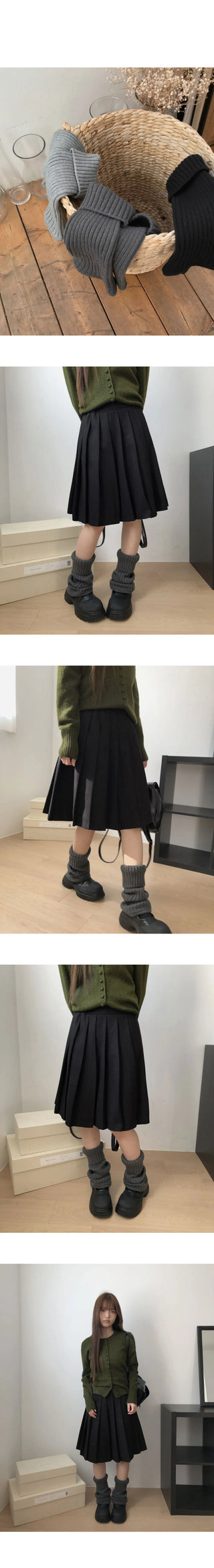 Woof-An Folding Wool Leg Warmers