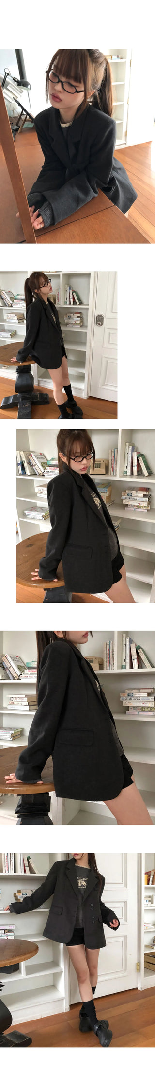 Jubilee Button Collar Pocket Blazer Jacket