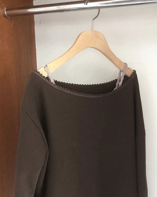 City Race One-Off Shoulder Long Sleeve Sweatshirt