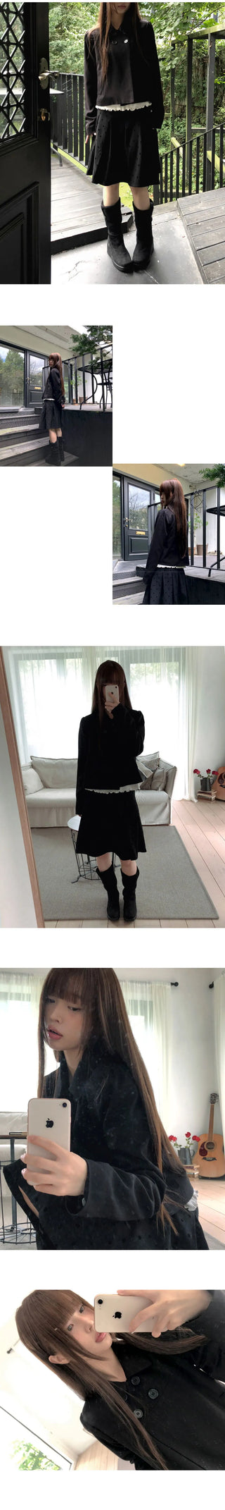 Durie Collar Pocket Two-Button Double Jacket