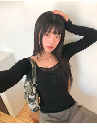 Le Jie Pocket Balloon Fit Cotton Long Pants