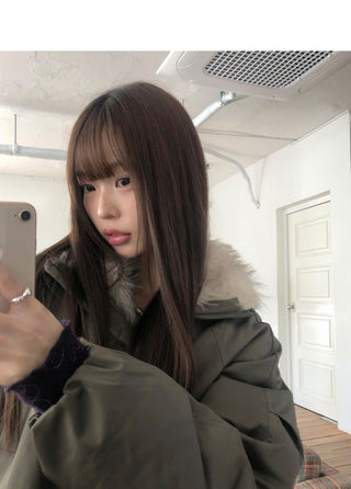 Leyou high-neck two-way fur padded Jacket