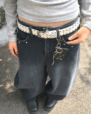 Fame Bohemian Studded Leather Belt