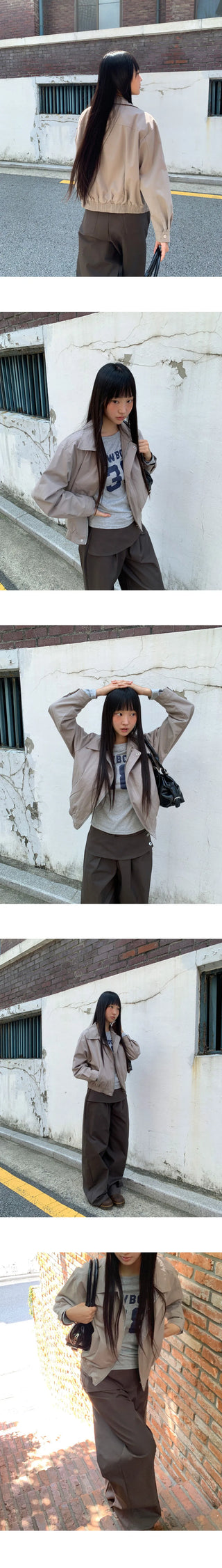 Retum Pocket Button Cotton Short Jacket