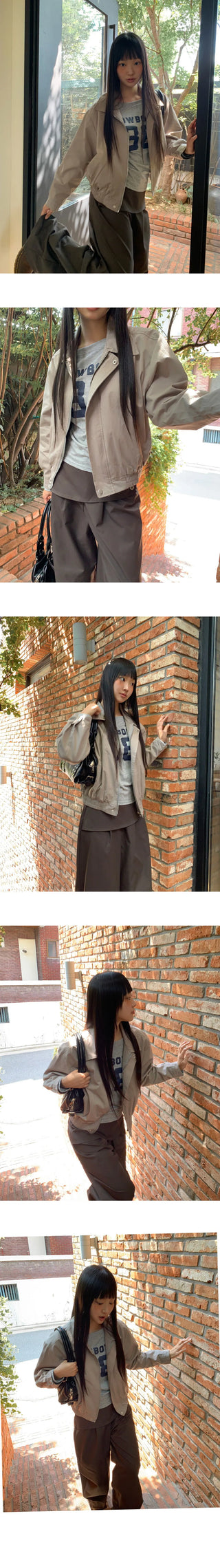 Retum Pocket Button Cotton Short Jacket