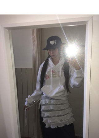 Buna Frill Ribbon Layered Wrap Skirt