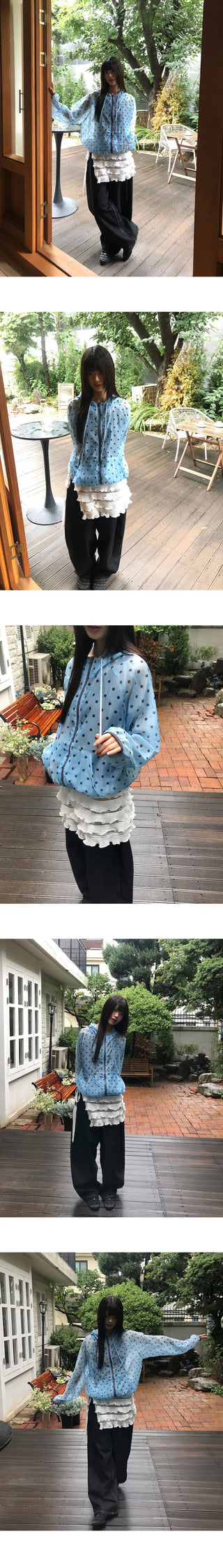 Buna Frill Ribbon Layered Wrap Skirt