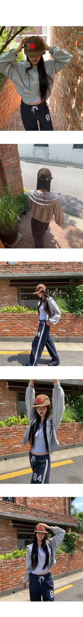 Mima I Love Embroidered Camp Cap