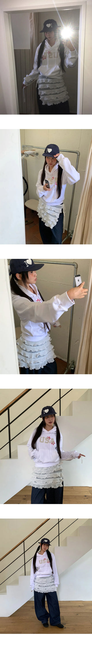 Mima I Love Embroidered Camp Cap