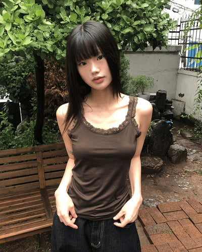 Silan Lace Slim Fit Sleeveless