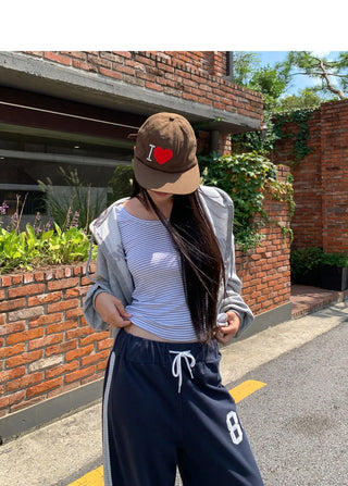 Enne Stripe 7/8 Sleeve T-Shirt