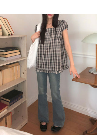 Cose Spandex Flared Denim Long Pants