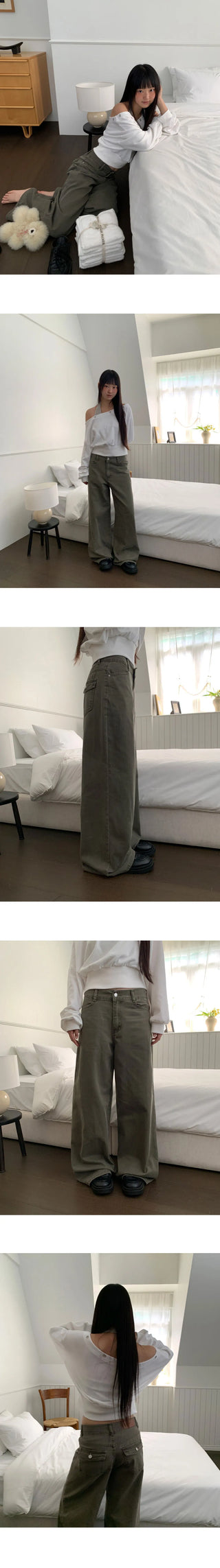 Kakl Wide Long Cotton Pants