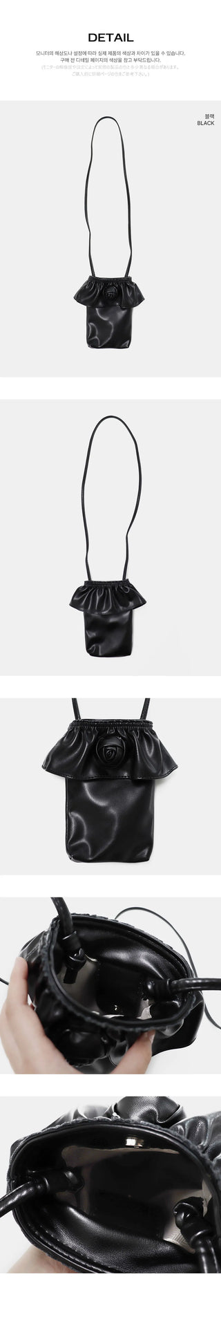 Gyuling Rose Leather Faux Leather Crossbody Bag