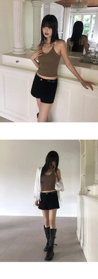 Ward Biz Slim Fit Crop Sleeveless