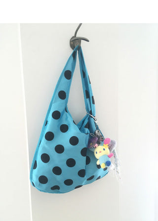 Inti Blue Big Dot Shoulder Bag