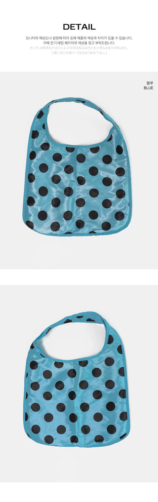 Inti Blue Big Dot Shoulder Bag