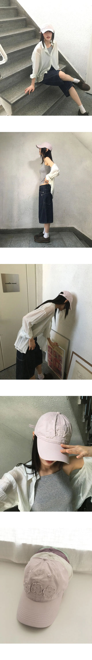 Miku Flower Patch Ball Cap Hat