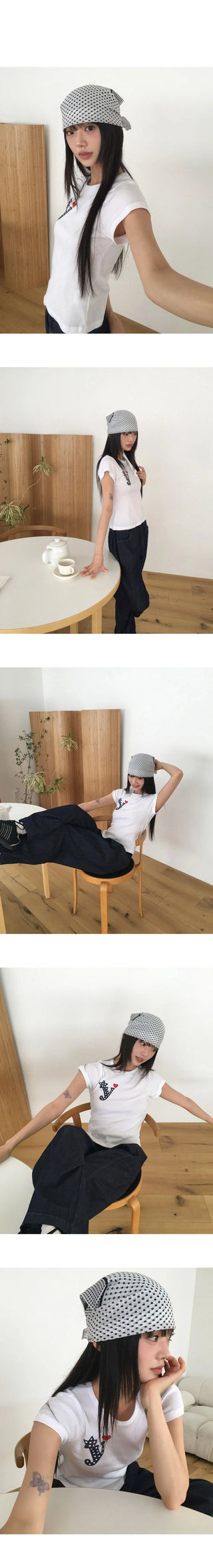 Carbine Dot Hair Kerchief Muffler Scarf