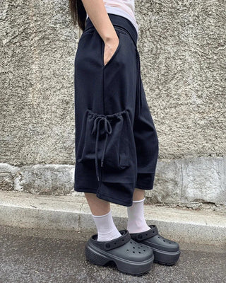 Movic Banding Pintuck Cargo Bermuda Pants