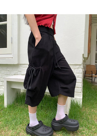 Movic Banding Pintuck Cargo Bermuda Pants