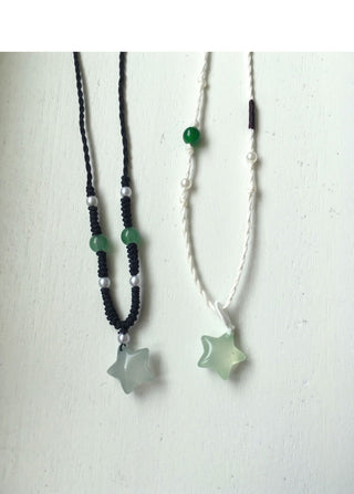 Batz Vintage Star Beads Gem Necklace