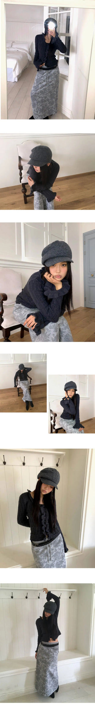 Hobin Frill Knitwear Cardigan
