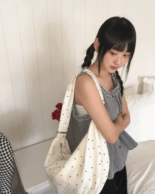 Shuto Dot Patch Shoulder Crossbody Bag