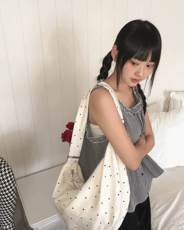 Shuto Dot Patch Shoulder Crossbody Bag