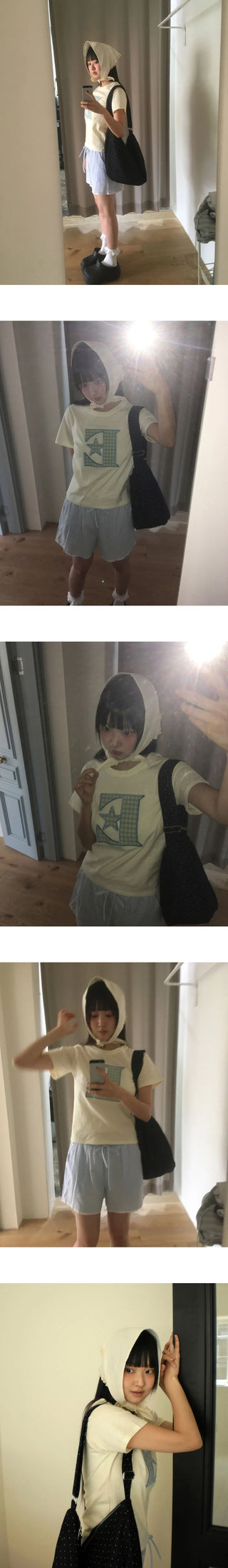 Shuto Dot Patch Shoulder Crossbody Bag