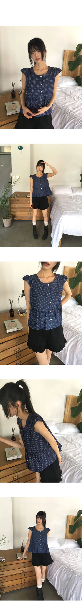 Poetry and Dot Frill Blouse